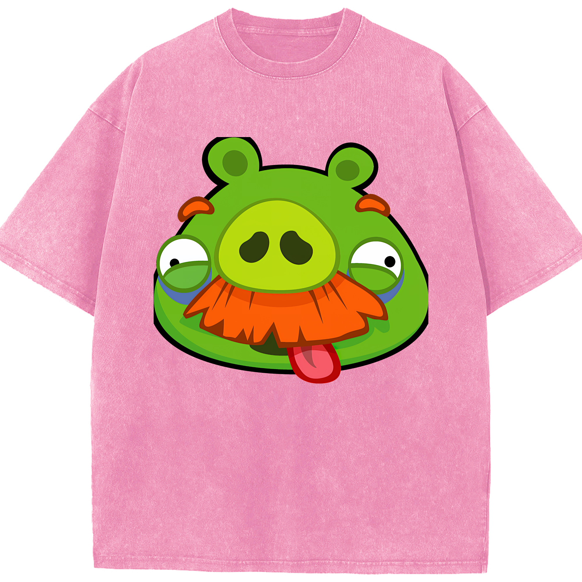 （画像用） Angry Birds アングリーバード 綿100% ヴィンテージ風 半袖Tシャツ（フロントプリント）